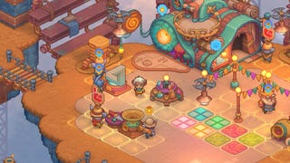 A Yordle walks across a busy carpet of gadgets in Bandle Tale: A League Of Legends Story