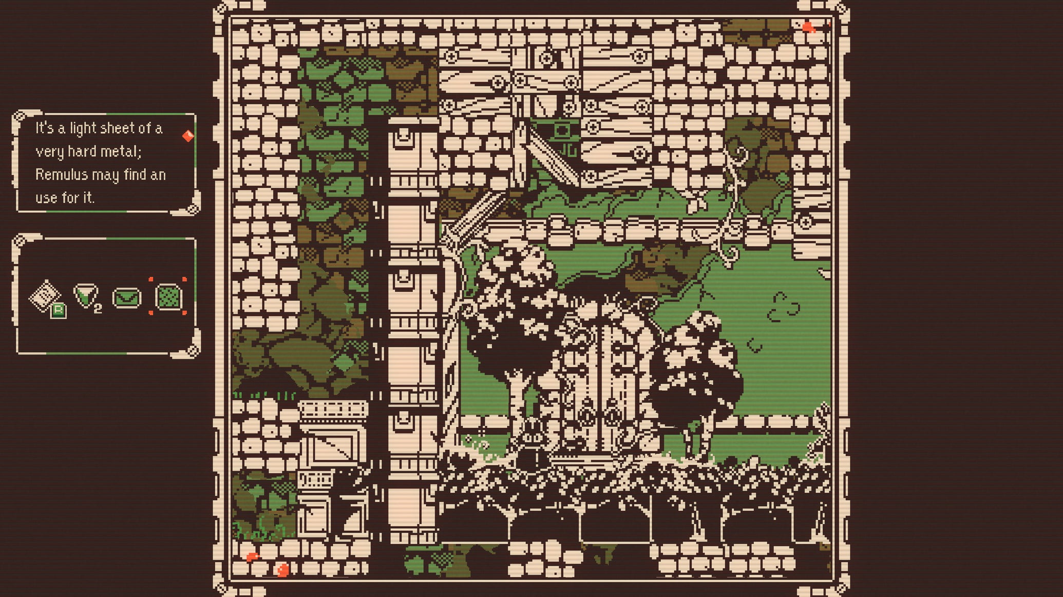 An underground chamber with trees and an arched door in Everdeep Aurora - 1