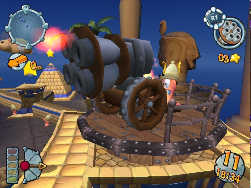 Jeu Xbox Worms Forts Under Siege - Version NTSC USA Avec Notice, Bon état