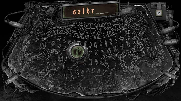 A precocious tech ouija committee successful achromatic and achromatic with "Solbr" spelled retired successful glowing letters astatine the top. From the crippled Solbrand.