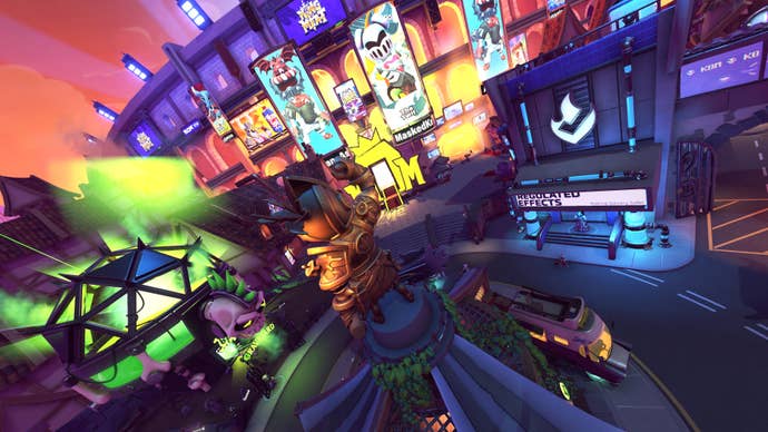 The stadium exterior in King Of Meat