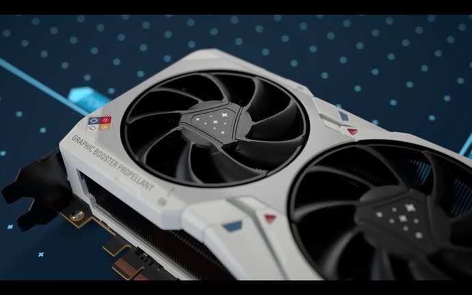 A screenshot of AMD’s limited edition Starfield-themed GPU.