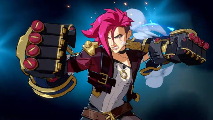 Vi readies a punch successful 2XKO.