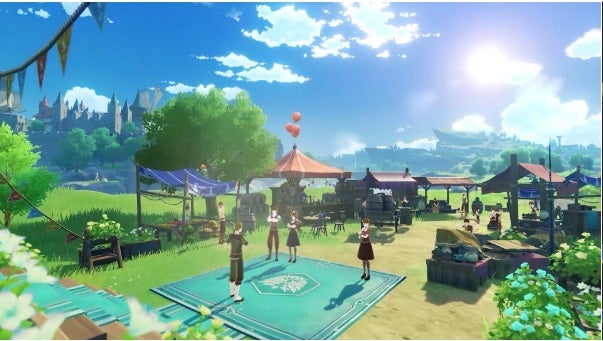 2nd anniversary mondstadt art from Genshin Impact