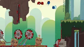 Super Meat Boy Forever auto-running into 2018