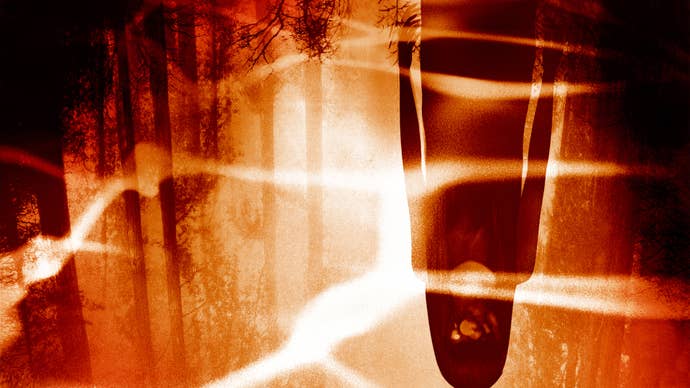 Forbidden Siren artwork showing scary figure reflecting on glowing pool of water