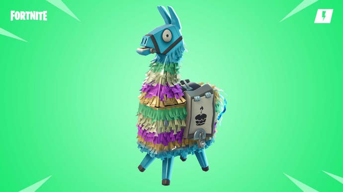 A Fortnite llama.