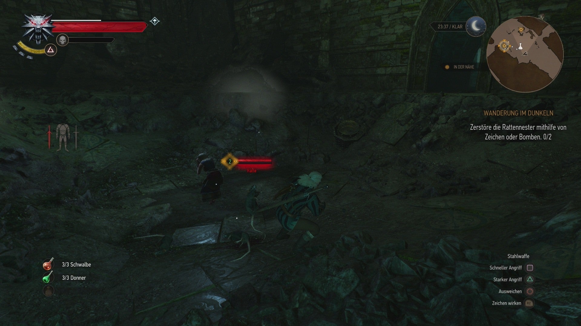 The Witcher 3 Wanderung Im Dunkeln The Witcher 3: Wanderung im Dunkeln - Elfenruinen, Schwalbensymbole