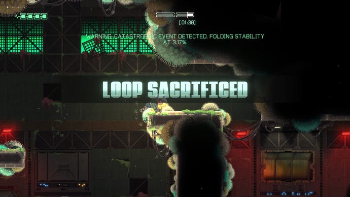 The message "loop sacrificed" in Echo Weaver