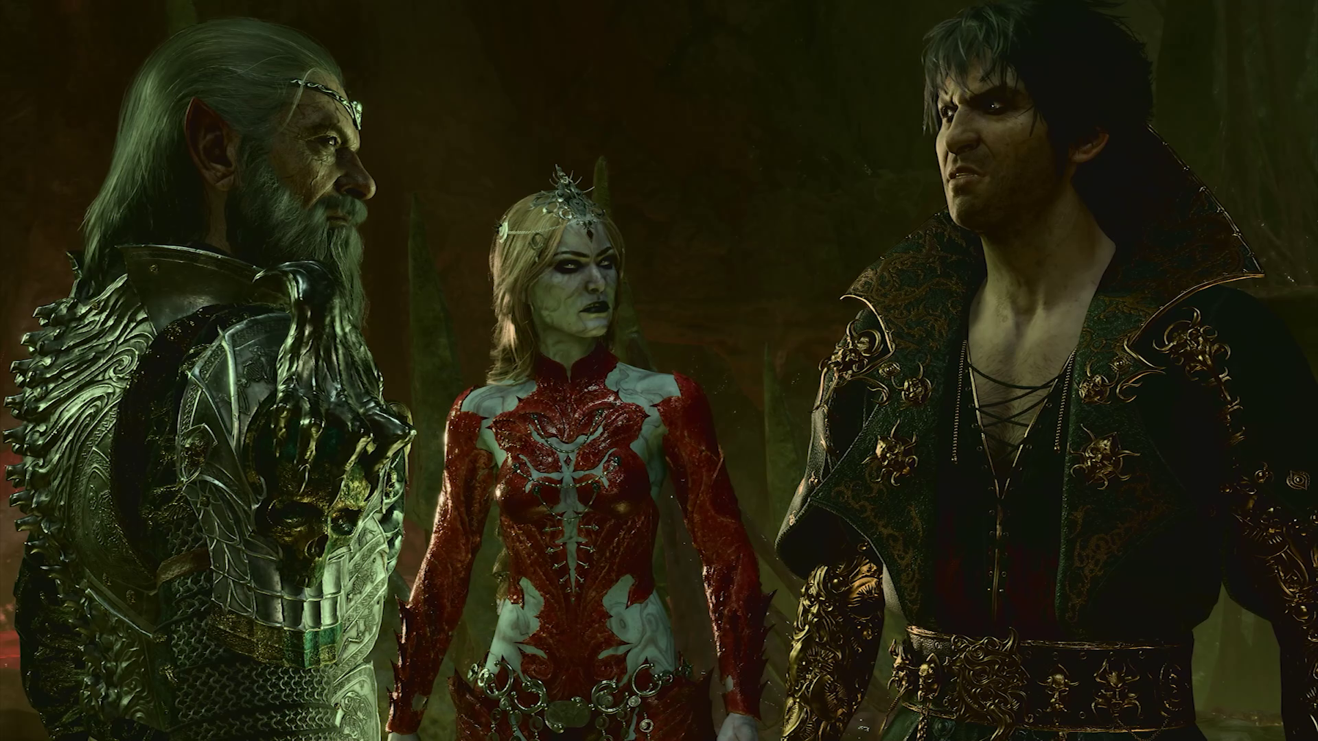 The &ldquo;unholy triumvirate&rdquo; of villains in Baldur&rsquo;s Gate 3.