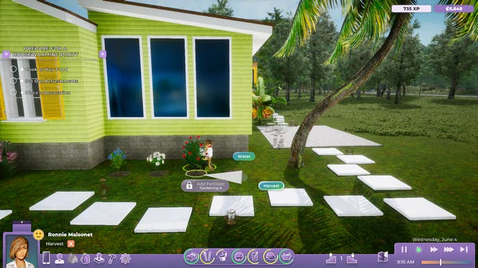 A woman picks flowers in her garden in Life By You