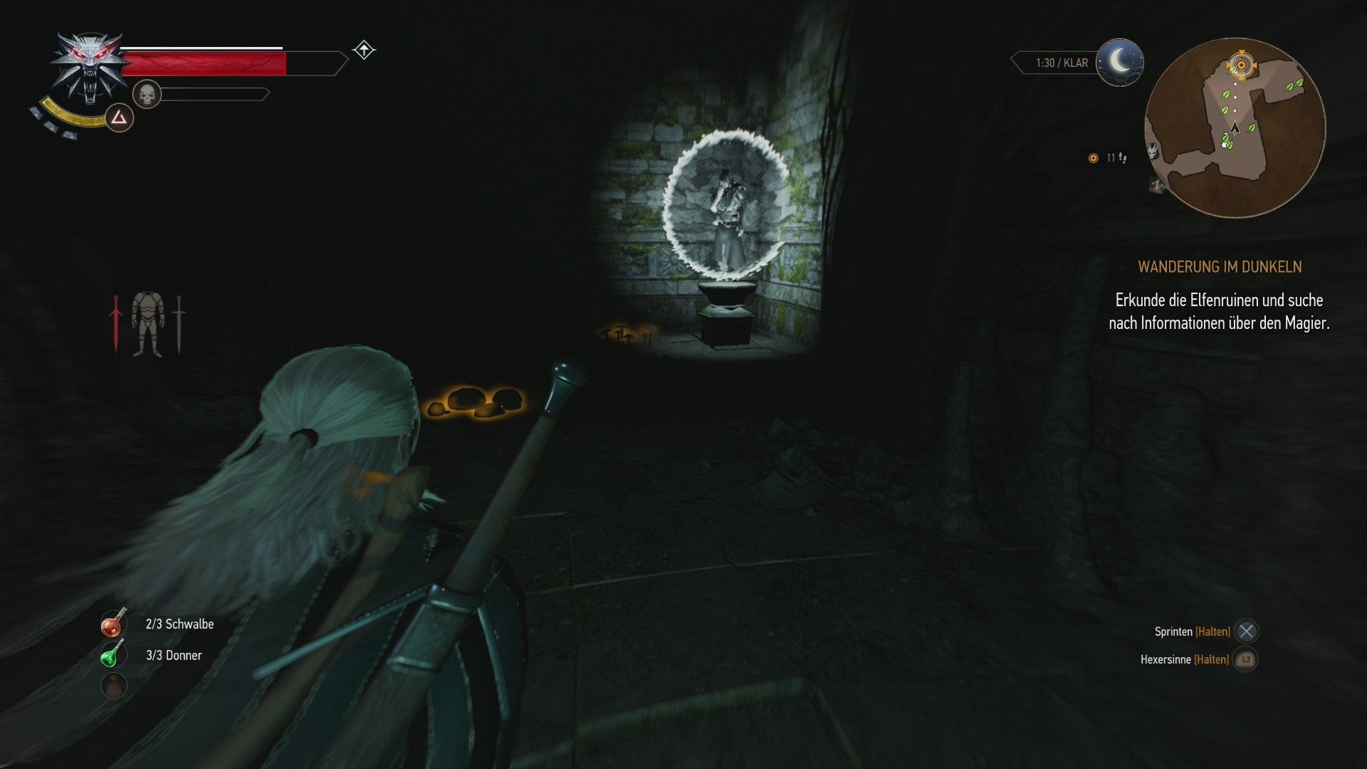 The Witcher 3 Wanderung Im Dunkeln The Witcher 3: Wanderung im Dunkeln - Elfenruinen, Schwalbensymbole