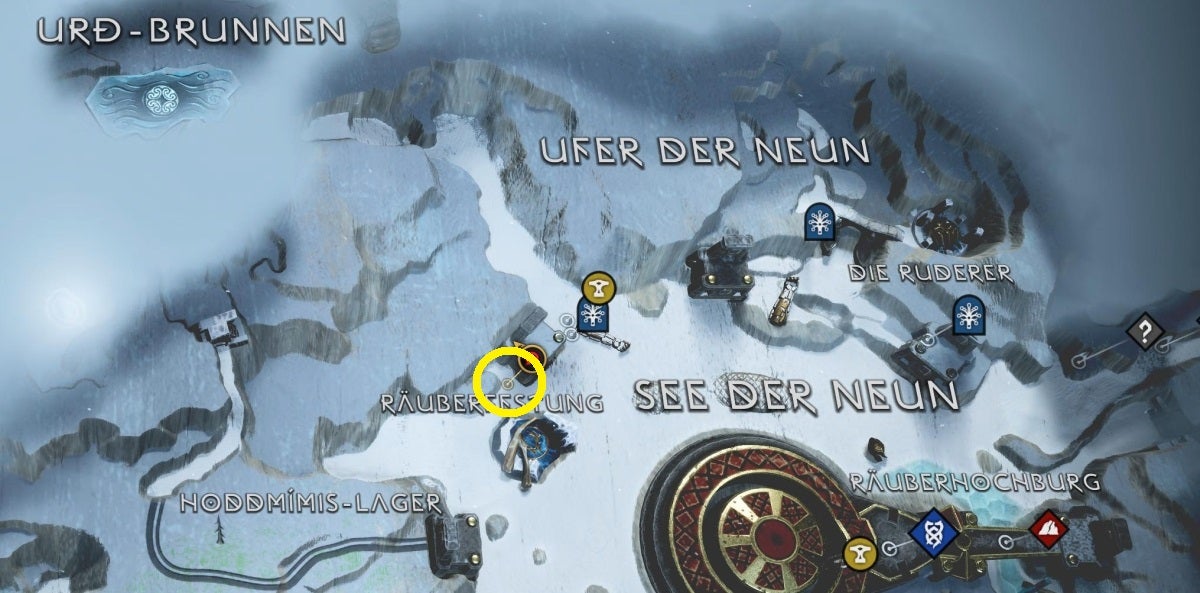 God of War Ragnarök See der Neun Alle Sammelobjekte (Legendäre Truhe, Wissen, Artefakte