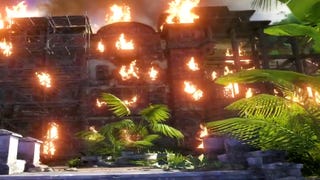Průchod hořící budovou ve Far Cry 3