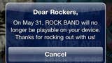 Rock Band iOS "non sarà più giocabile" dopo il 31 maggio