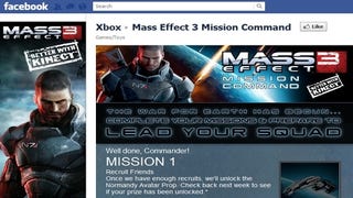Mass Effect 3 Facebook app rewards Xbox 360 players