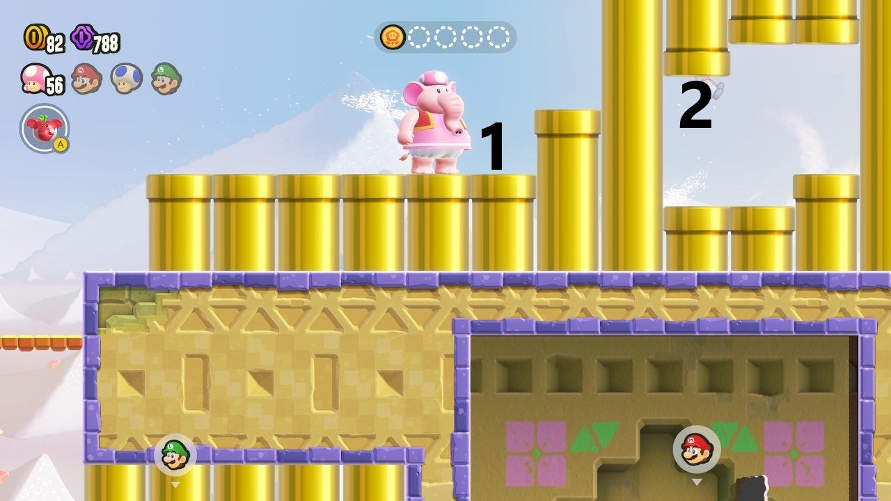 Super Mario Bros. Wonder Rätsel der Röhren und Items (Suchtrupp) So findet ihr die