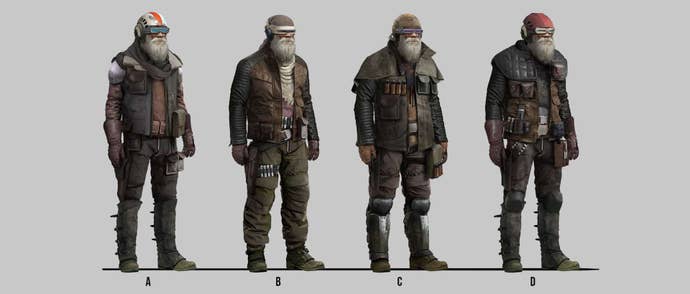 A postulation of drawings of abstraction pilots with beards