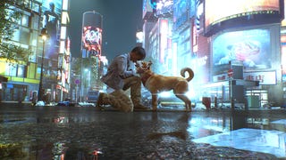 Petting the dog in Ghostwire: Tokyo