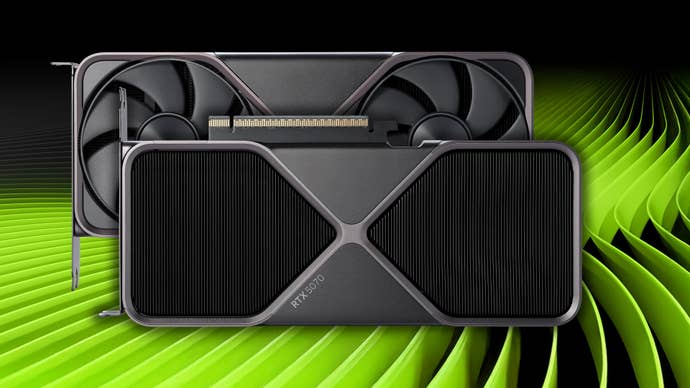 RTX 5070 graphics card in Nvidia key art