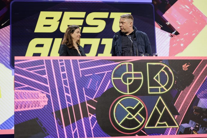 The God Of War Ragnarok audio team receive their GDC Award 2023 for Best Audio