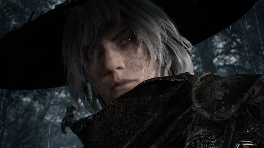 The protagonist “Soul” looks backwards at something in a screenshot from Phantom Blade Zero.