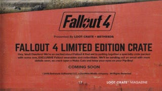 Loot Crate's Limited Edition Fallout 4 crate goes on sale later today. Here's what's inside