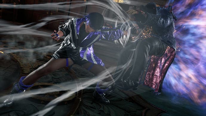 Reina fighting in Tekken 8