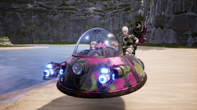 Sand Land hover vehicle