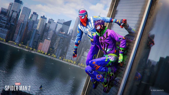 De Marvel's Spider-Man 2 Fly N' Fresh suits voor Peter en Miles