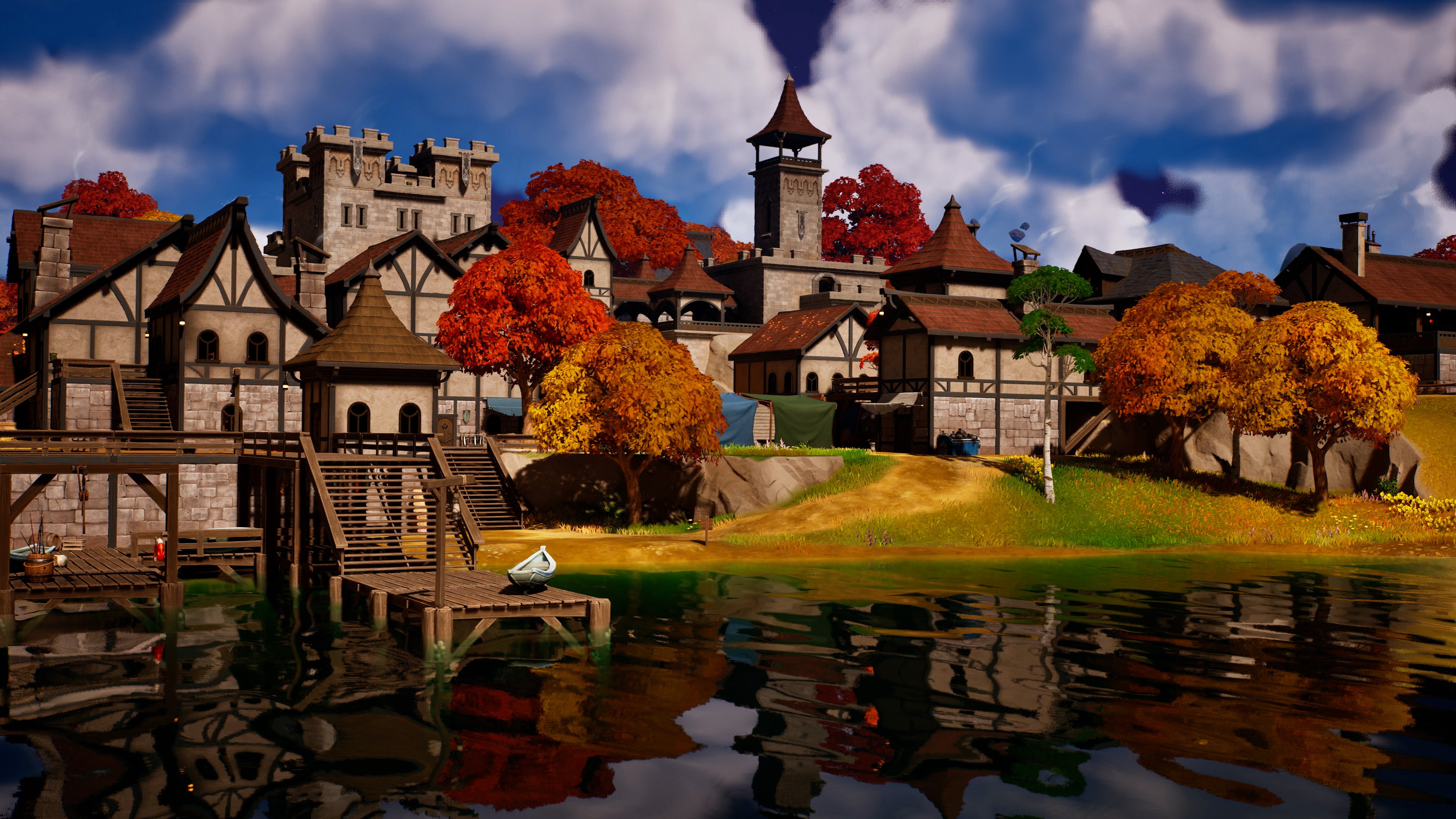 beauty shots from Fortnite Chapter 4, showcasing the new UE5 graphical features.