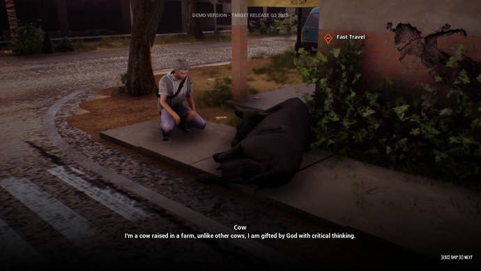 A dying cattle draws its enactment successful symptom to connection you an optional quest connected a thoroughfare country successful Troublemaker 2.