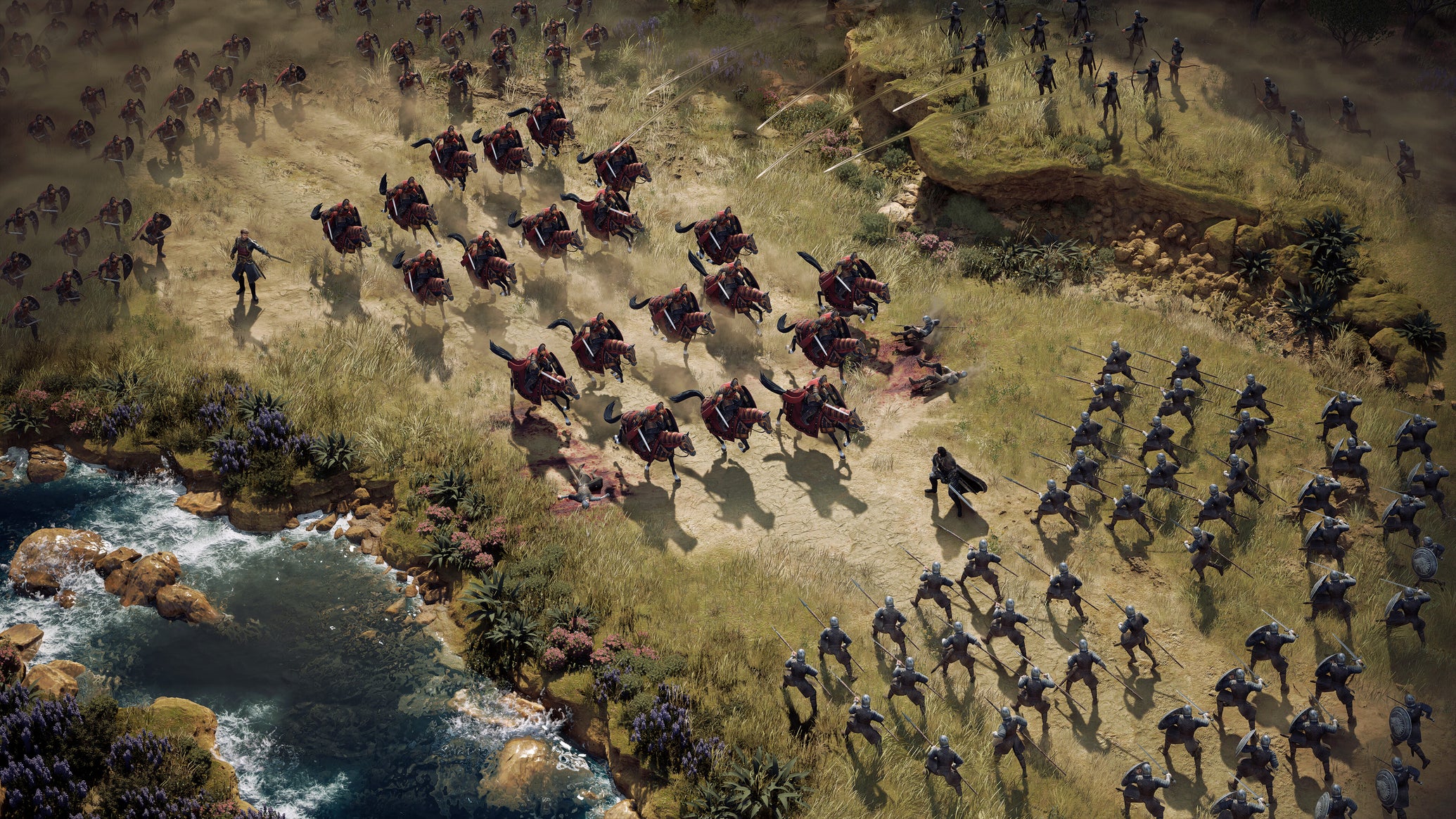 A cavalry force charging a group of infantry, from Game Of Thrones: War For Westeros - 1
