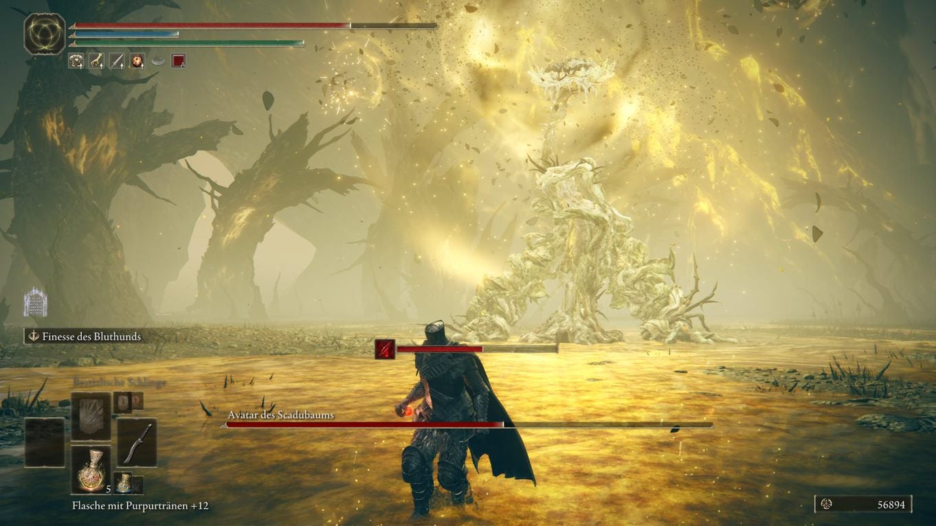 Elden Ring Shadow of the Erdtree Avatar des Scadubaums besiegen, Boss am Fuß des Scadubaums