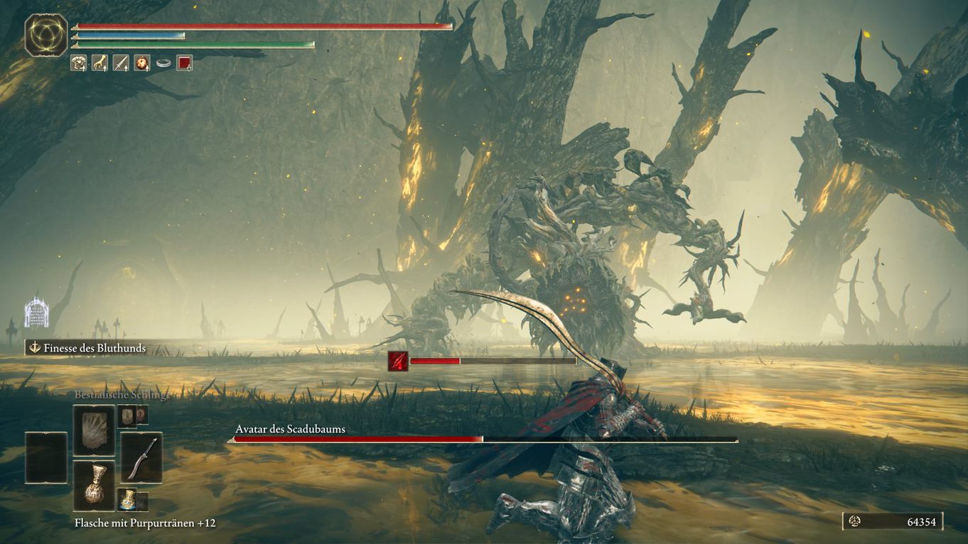 Elden Ring Shadow of the Erdtree Avatar des Scadubaums besiegen, Boss am Fuß des Scadubaums