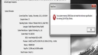 Call of Duty: Ghosts PC apparently uses 2GB RAM at maximum settings, users create MP FOV unlocker