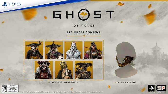 Ghost of Yotei pre-order bonuses
