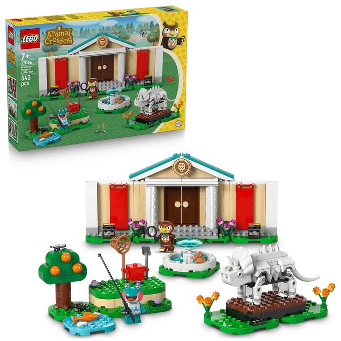 Nintendo Lego set featuring Blathers.
