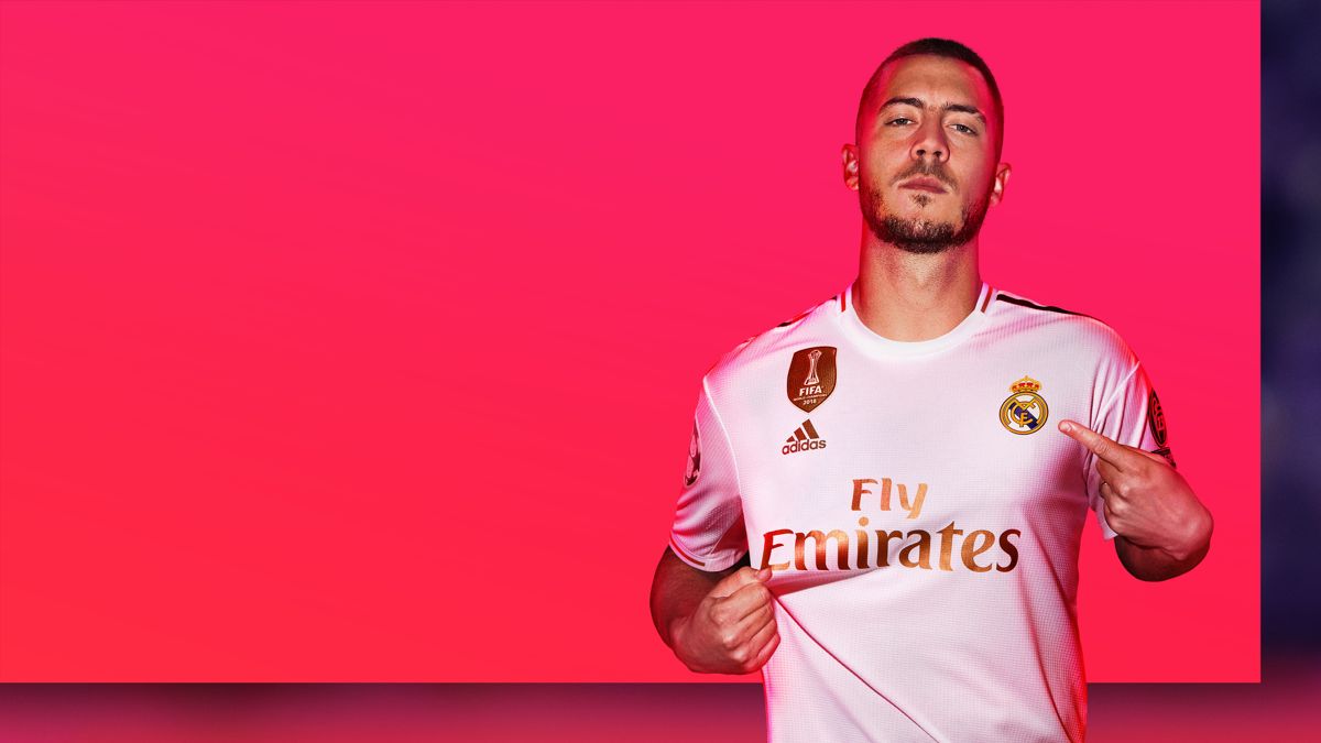 Eden Hazrard in a promo for FIFA 20.