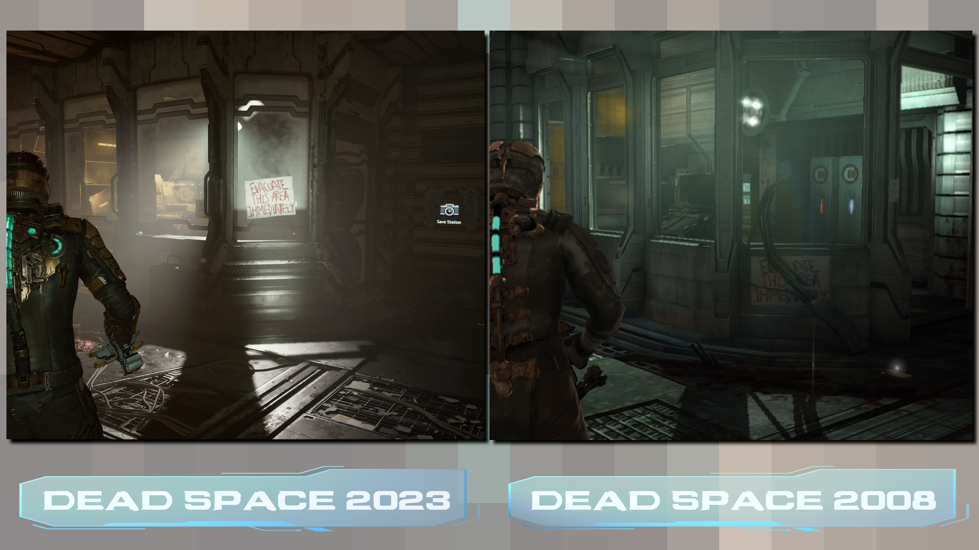 dead space remake comparison vs 2008 original screenshots