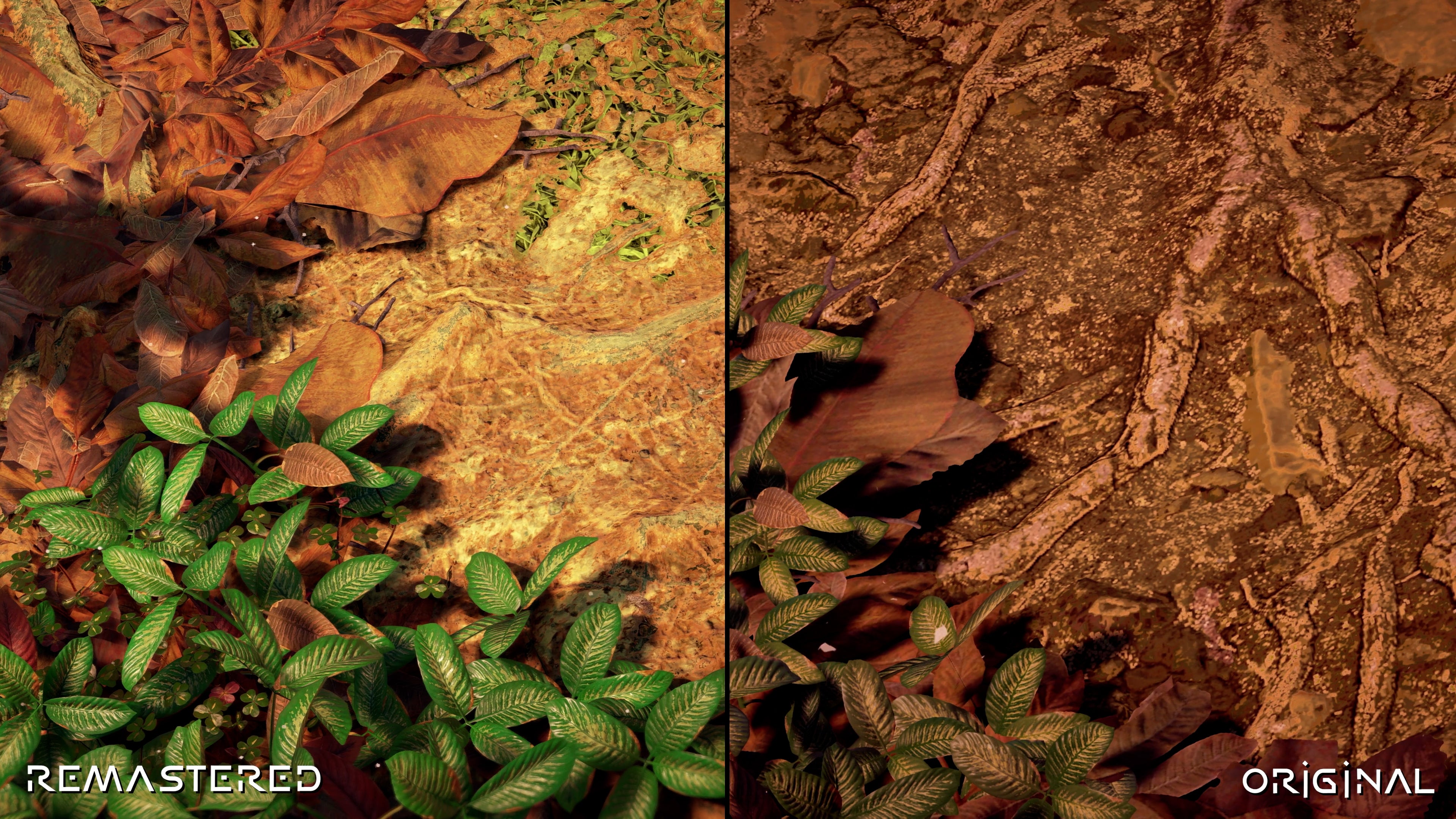 Visual comparisons of Horizon Zero Dawn Remastered up against the original game.