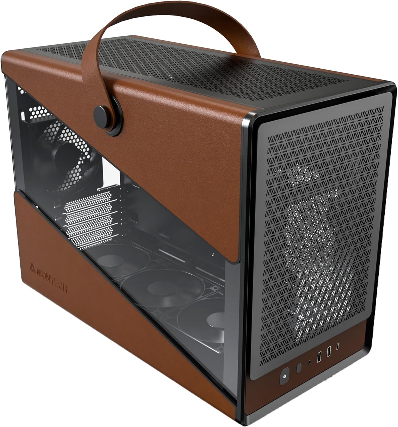 Behold, this brilliant brown Montech Heritage Pro PC case is £20