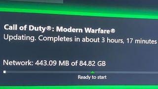 "84GB" trends on Twitter as Call of Duty: Modern Warfare update is lot bigger than expected for some