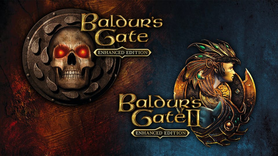baldur&rsquo;s gate and baldur&rsquo;s gate 2 logos