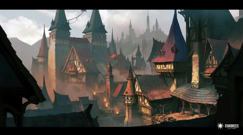 Concept art của dự án game Dungeons & Dragons do Starbreeze phát triển