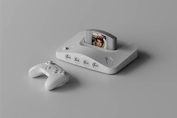 Analogue's N64 console, in a tasteful grey