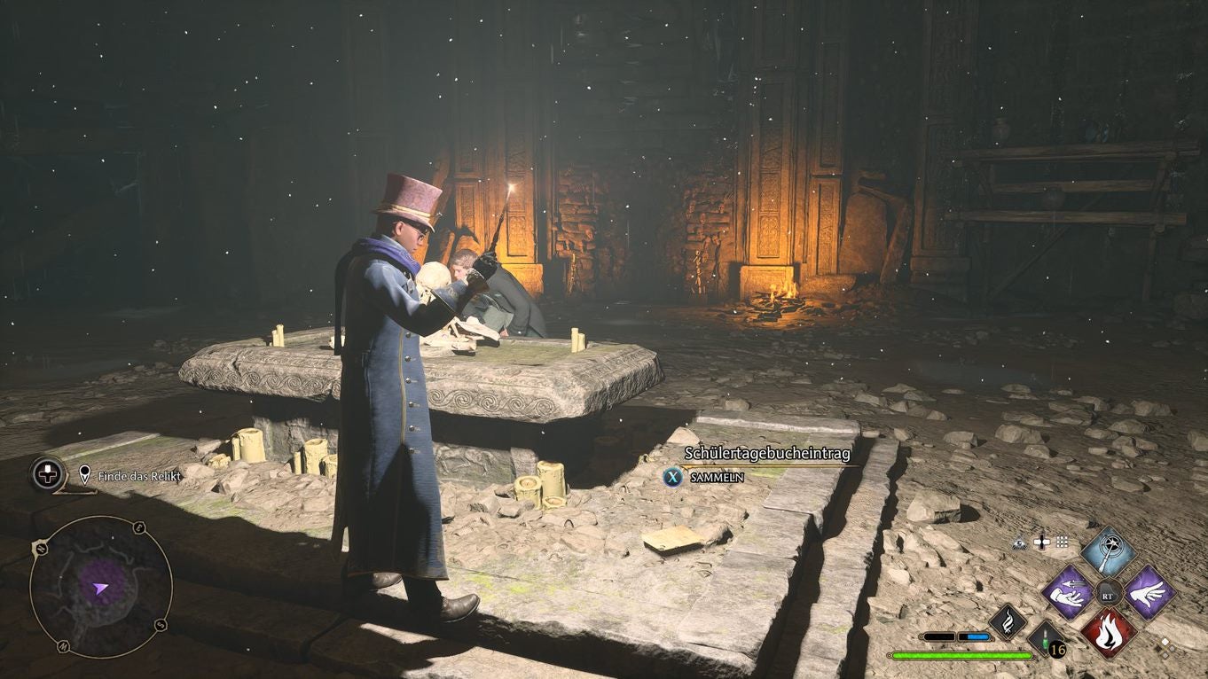 Hogwarts Legacy Im Schatten der Zeit Relikt finden, Barrikaden überwinden (Katakombe von