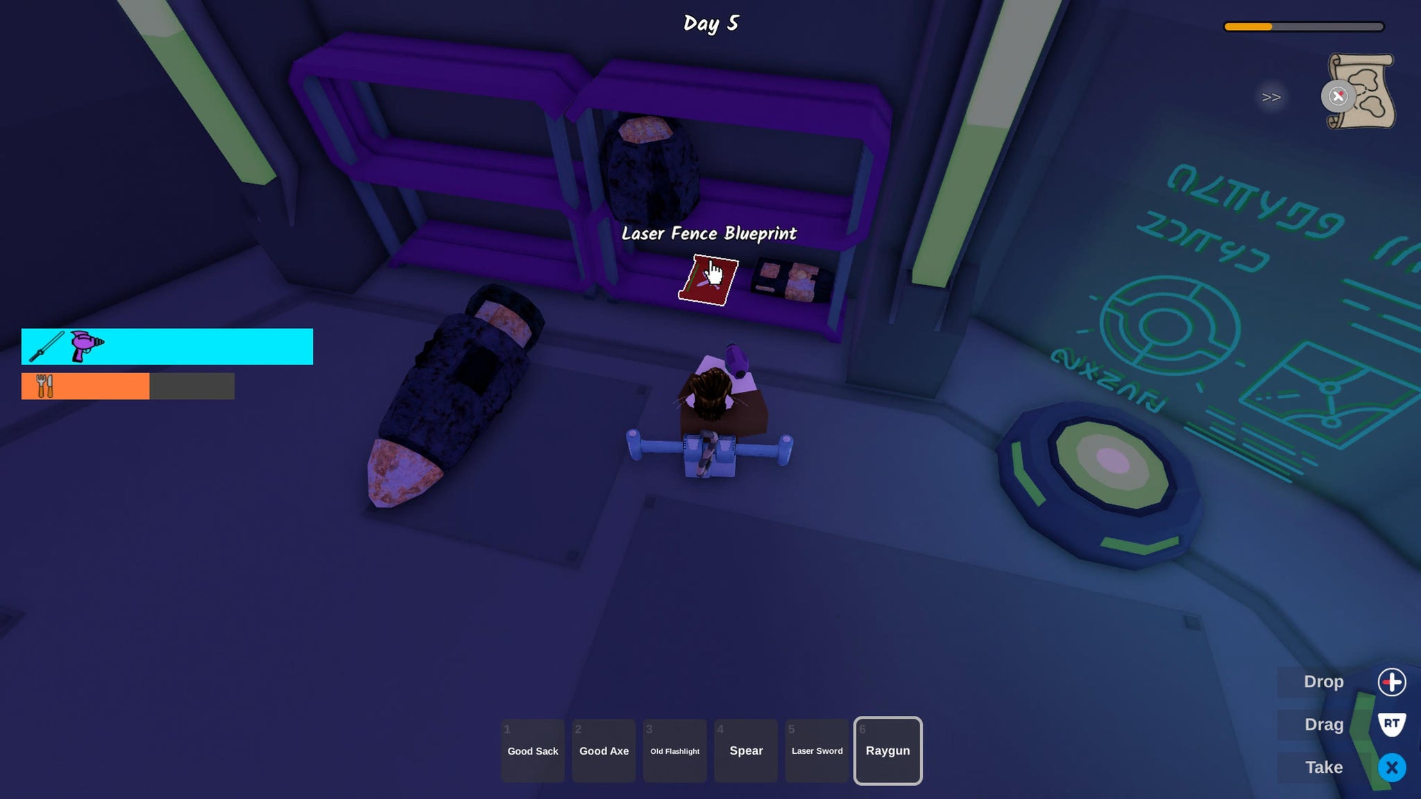 The reward room inside the Alien Mothership in 99 Nights in the Forest. - 8