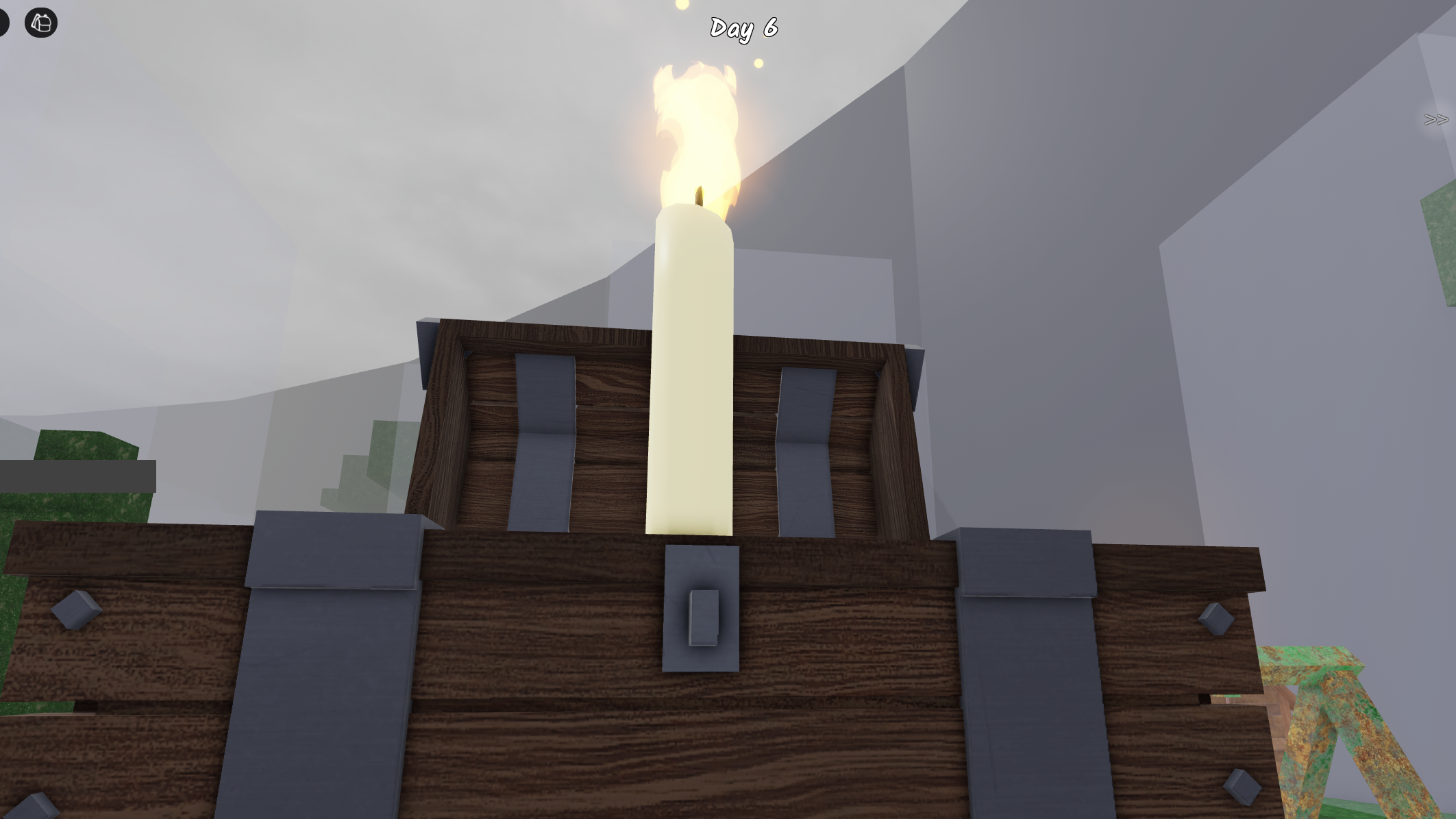 A Halloween Candle inside a chest in 99 Nights in the Forest. - 3