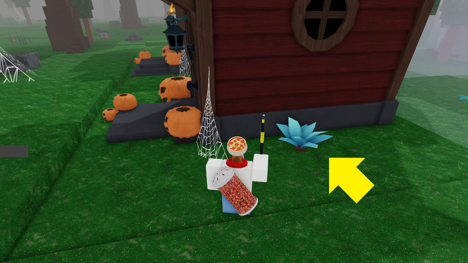 A character standing next to a mandrake plant in 99 Nights in the Forest. - 9